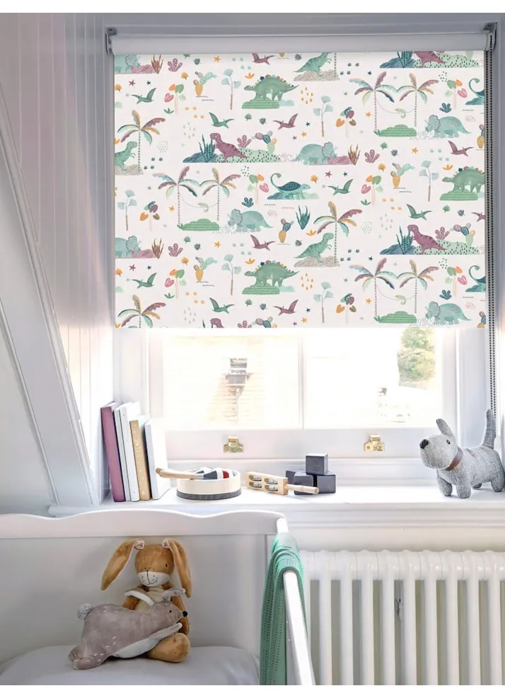 Rainforest Roar Dusk Childrens Roller Blind