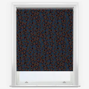 Sonova Studio Cotton Vine Blue Rust Roller Blind