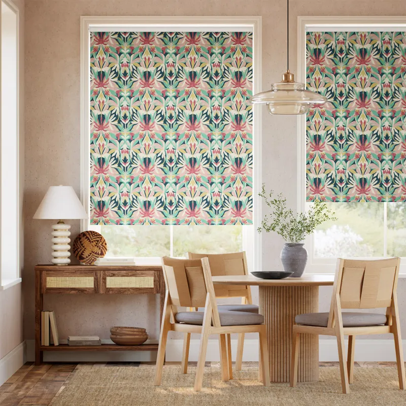 Melora Indigo Blush Roller Blind
