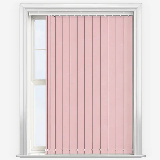 Deluxe Plain Peony Pink Vertical Blind