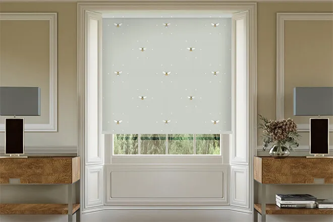 Sophie Allport Bee Pale Slate - Designer Roller Blind
