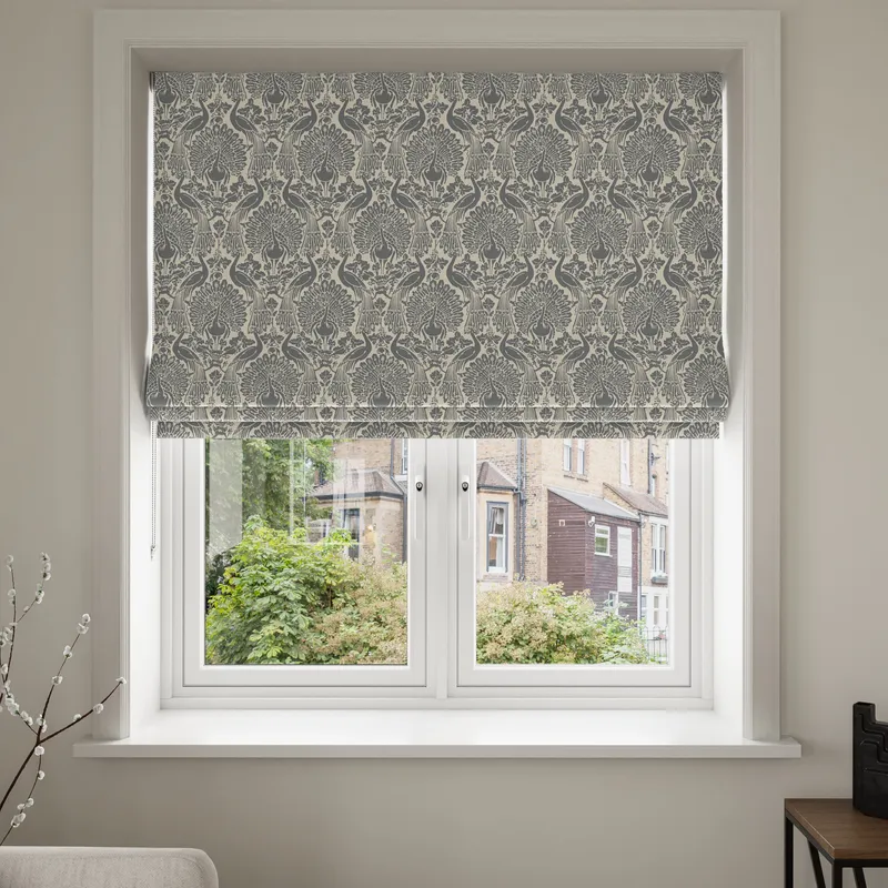 Laura Ashley Peacock Damask Steel Blinds Uk