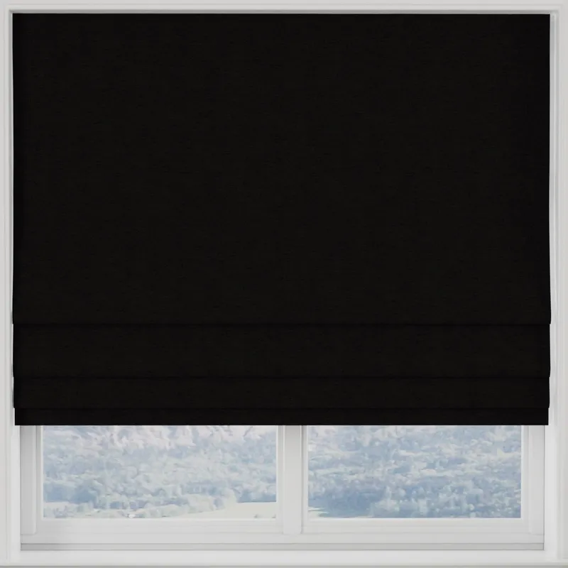 Kensington Made To Measure Roman Blind Black