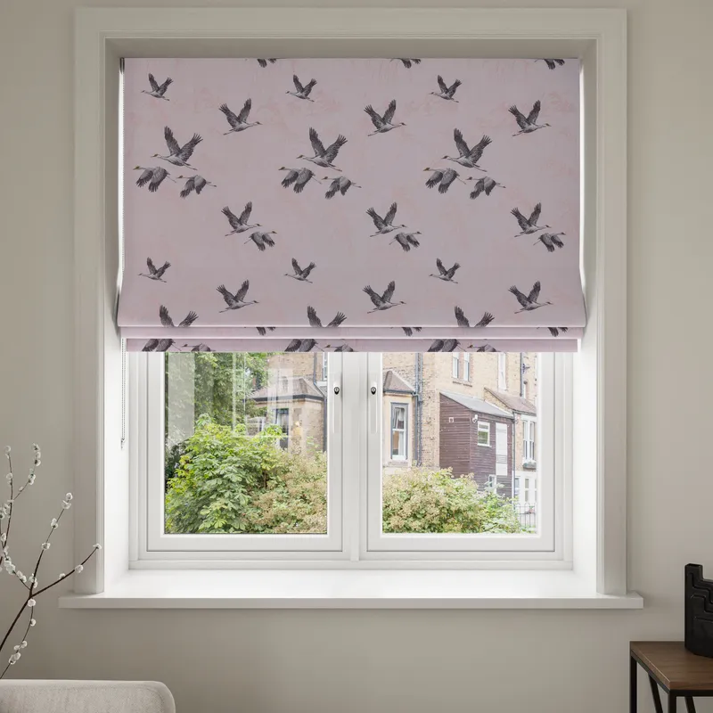 Laura Ashley Animalia Embroidered Blush Blinds Uk
