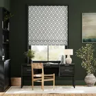 Lattice Silver Roman Blind