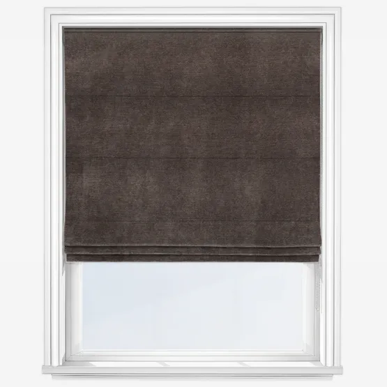 Memoir Espresso Roman Blind