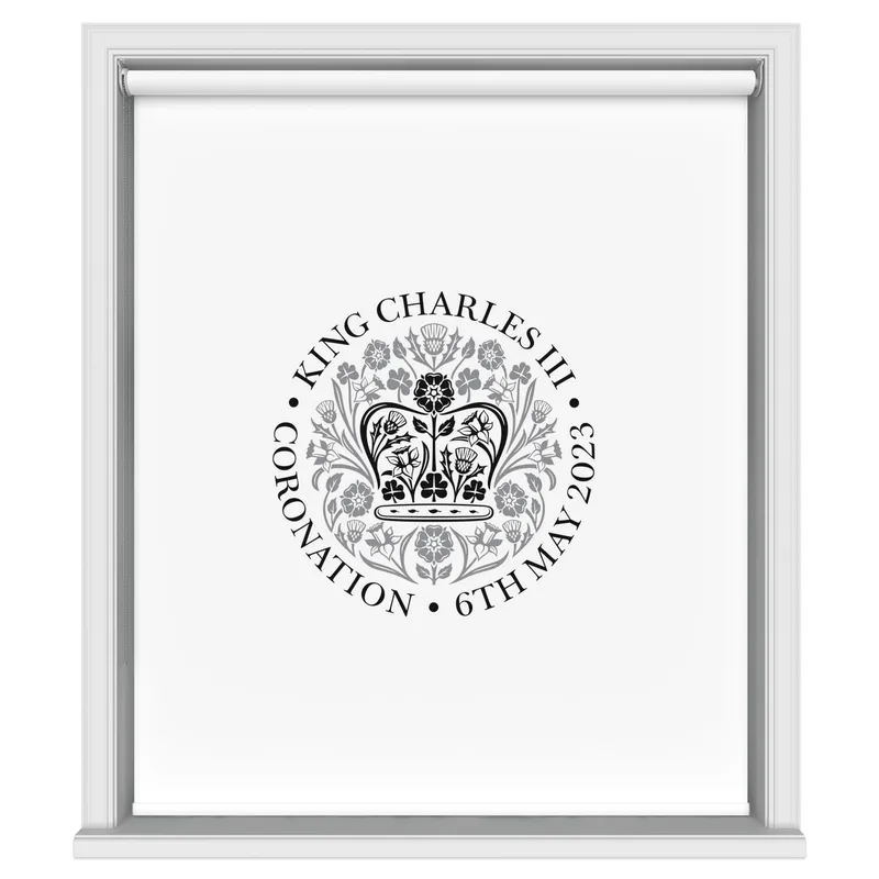 King Charles Coronation 2023 Emblem Monochrome