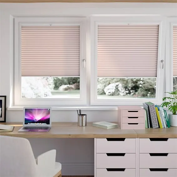 Perfect Fit Duolight Dusky Pink Thermal Blind