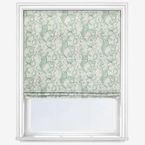 William Morris Golden Lily Linen And Blush Roman Blind