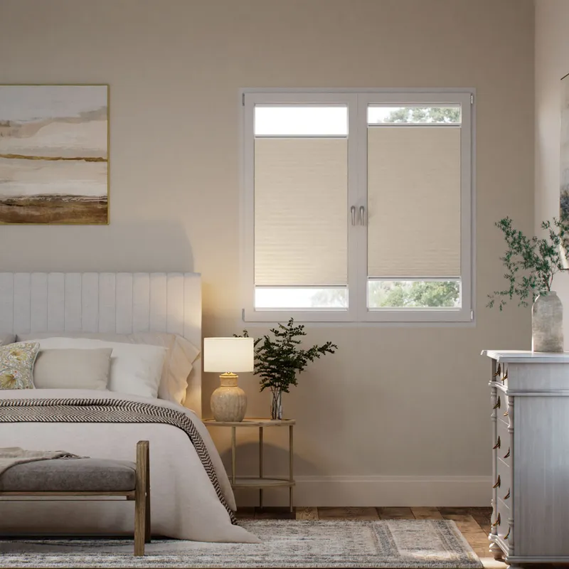 Stick On Duoshade Beige Thermal Blind