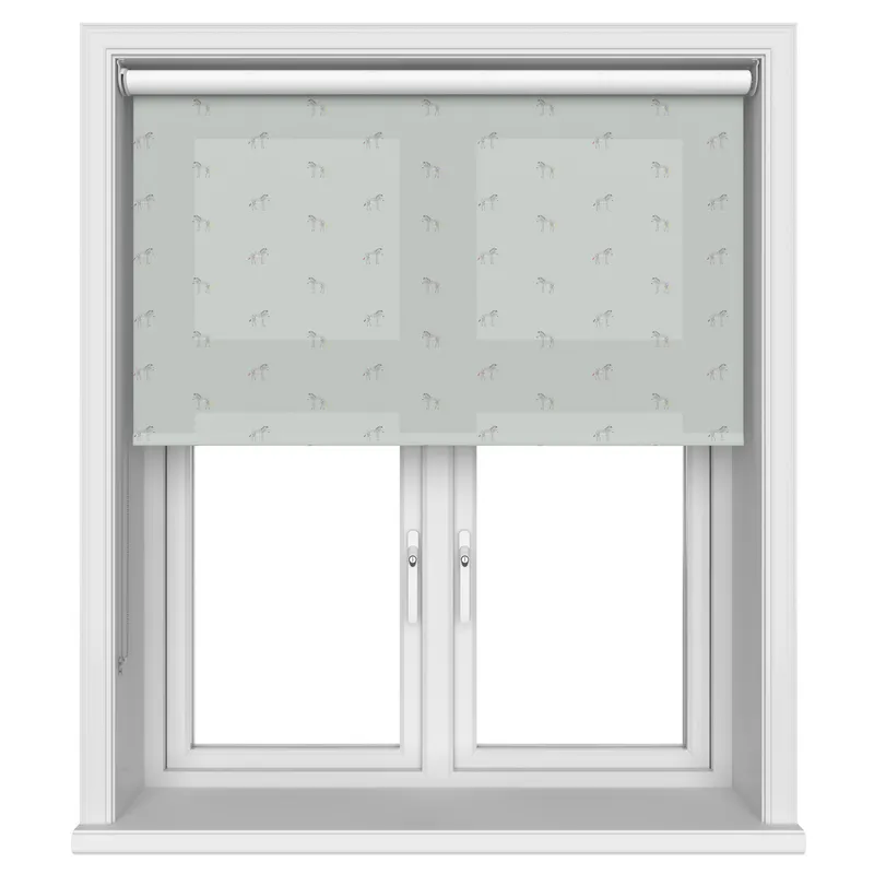 Sophie Allport Zebra Soft Grey Blue Blinds Uk