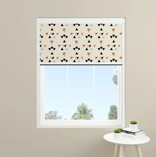 Coral Geo Triangle Xl Blocout Blind