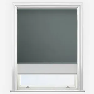 Optima Blackout Anthracite Grey & Grey Double Roller Blind