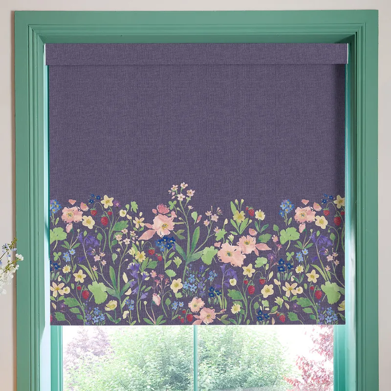 Bluebellgray Berneray Blackout Made To Measure Roller Blind Midnight