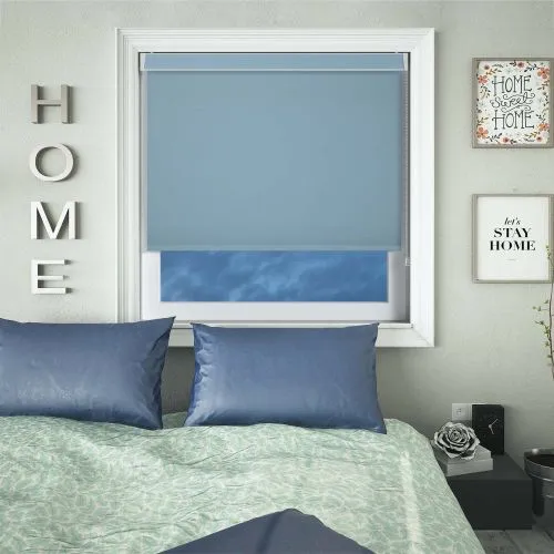 Bedtime Wedgewood Blue Pelmet Roller Blind