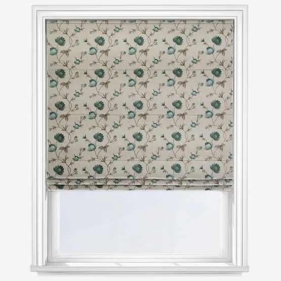 Midhurst Teal Roman Blind