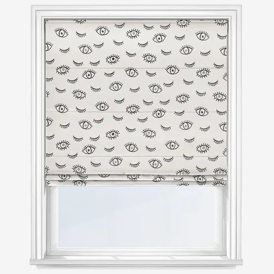 Cheeky Mono White Roman Blind