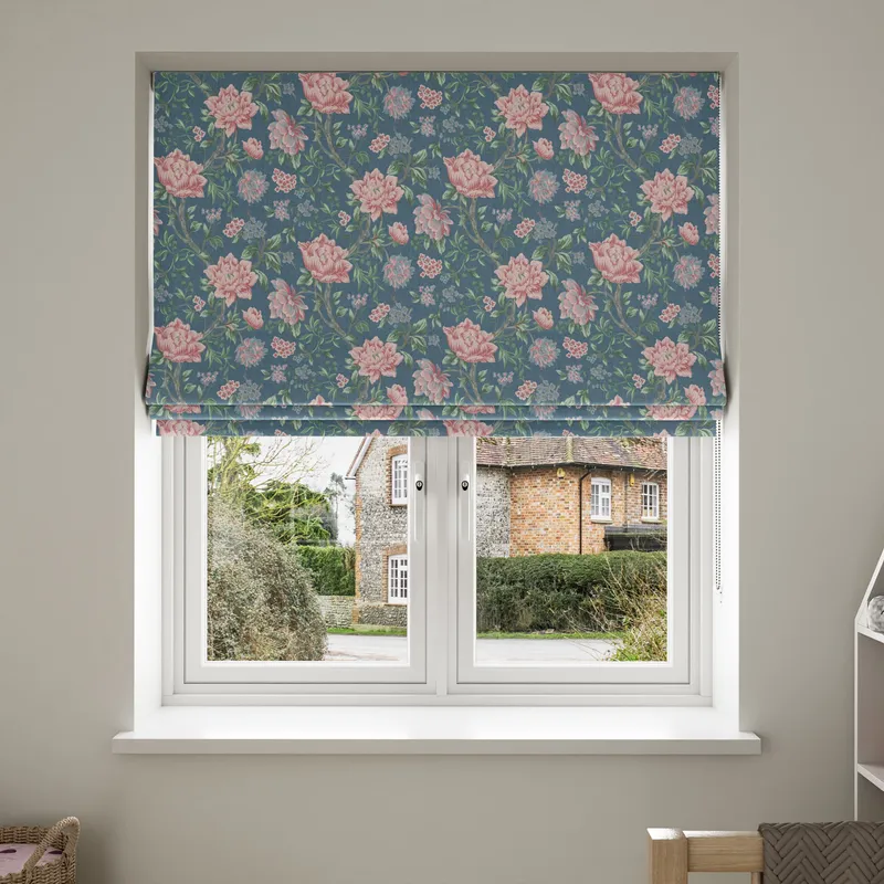 Laura Ashley Tapestry Floral Dusky Seaspray Blinds Uk