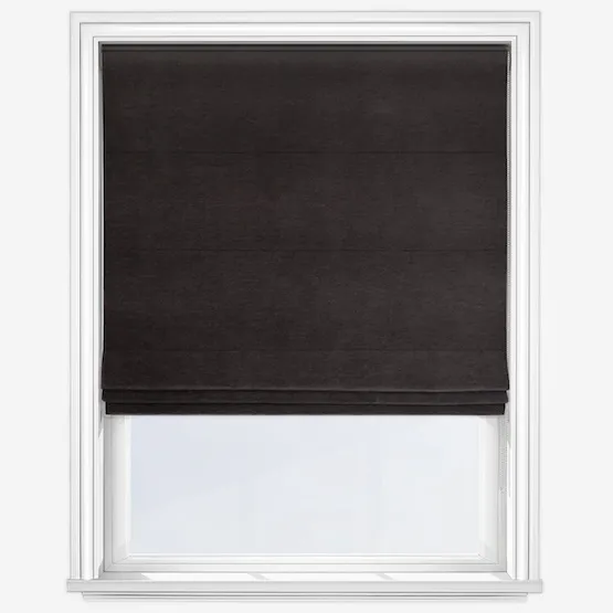 Belvoir Recycled Charcoal Roman Blind