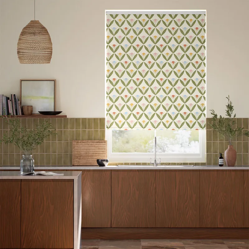 Twist2go Tulip Trellis Flamenco Roller Blind