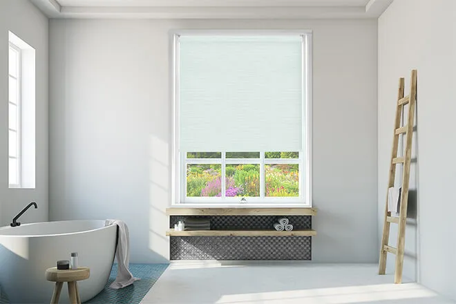 Celine Duck Egg - Moisture Resistant Blackout Roller Blind