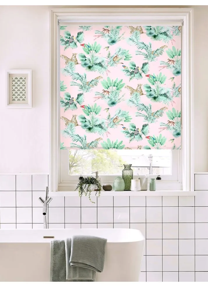 Honduras Blush Tropical Roller Blind By Boon &Amp; Blake