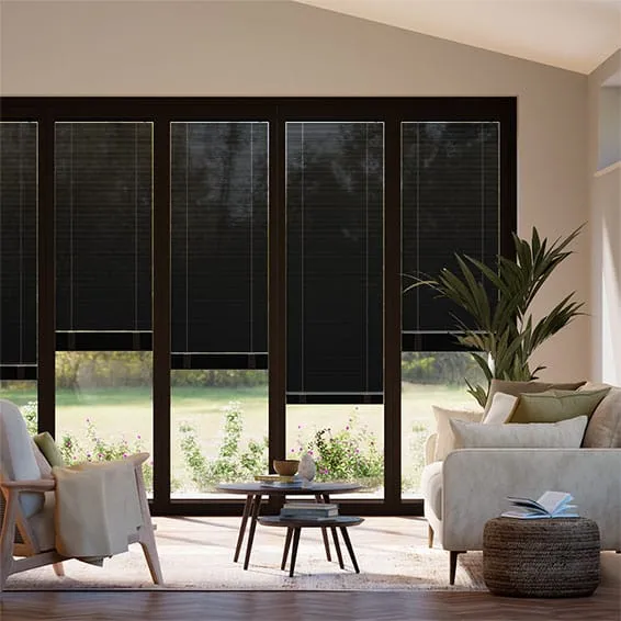 Bifold Matte Black Venetian - 16mm Slat