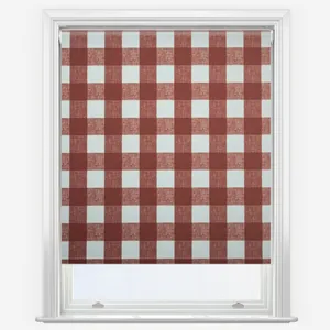 Sophie Allport Gingham Rustic Red Roller Blind