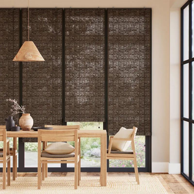 Maui Walnut & Acorn Roll Up Blind