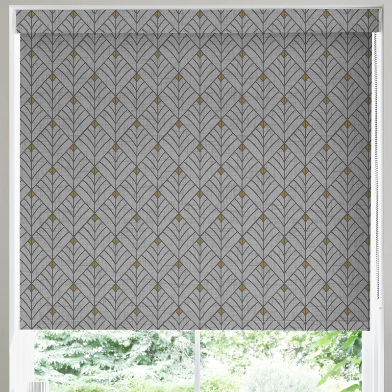 Solitaire Made To Measure Blackout Roller Blind Grey