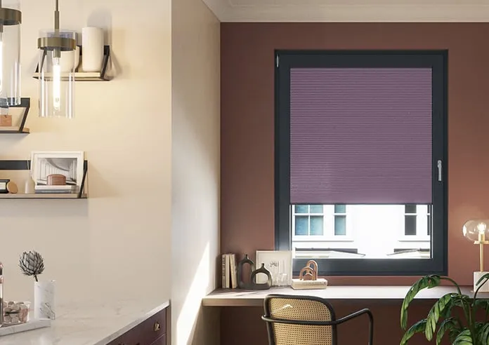 Umbra (Blackout) Plum - Stick Fit Honeycomb Blind