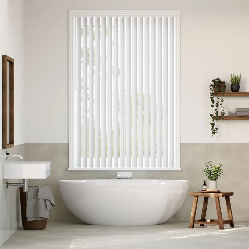 Rigid Pvc Ezra Parchment Vertical Blind