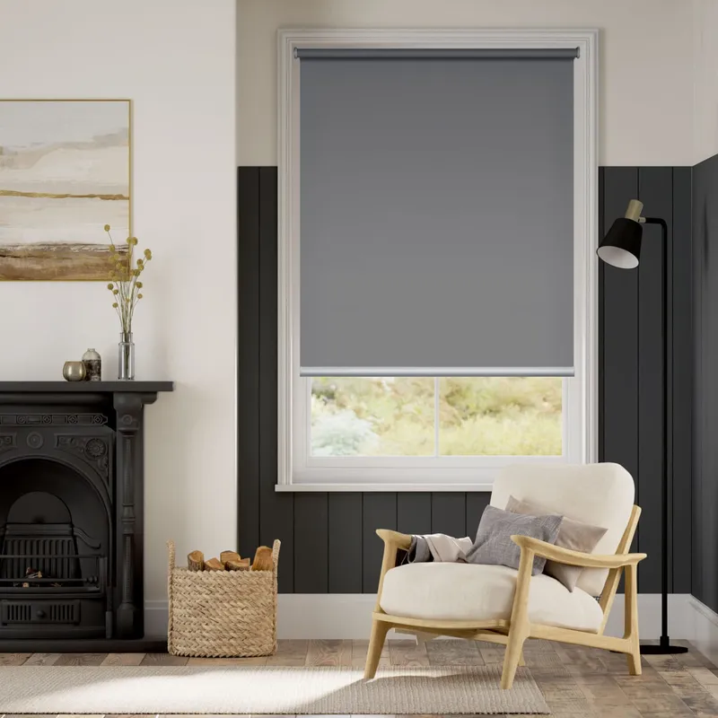 Twist2go Titan Blackout Harbour Grey Roller Blind