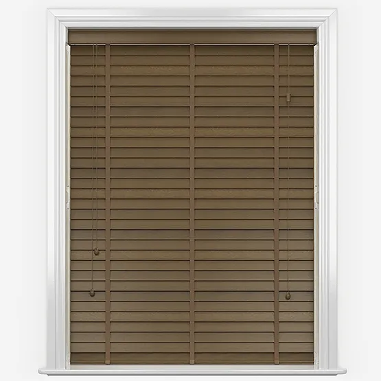 Lusso Burnished Oak With Tapes Wooden Venetian Blind