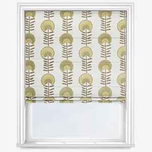 Scandi Floral Pampas Roman Blind