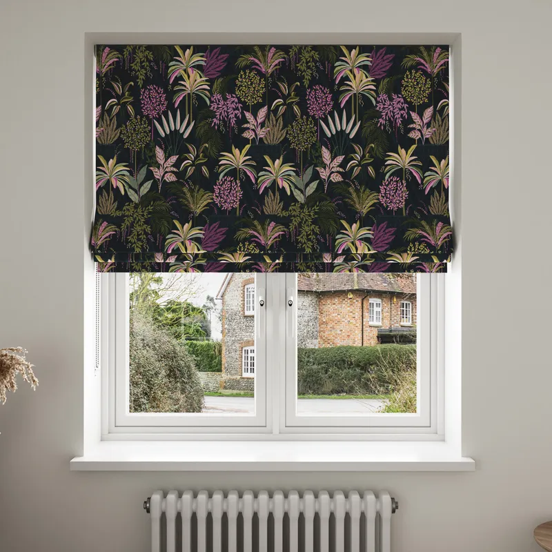 Sara Miller Palm Garden Midnight Blinds Uk