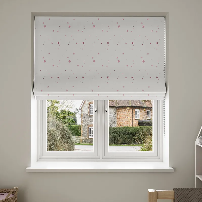 Laura Ashley Painterly Stars Pink Blinds Uk