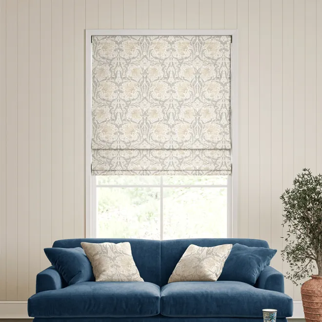 William Morris At Home Pimpernel Pebble - Designer Roman Blind