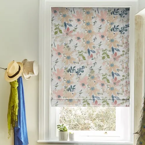 Amira Rosa Deluxe Roman Blinds