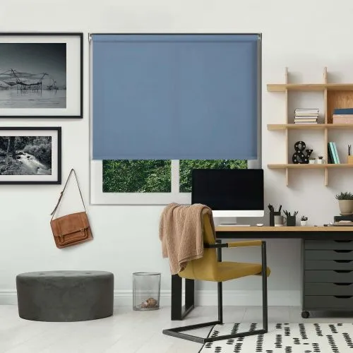 Origin Dusky Blue Cordless Roller Blind