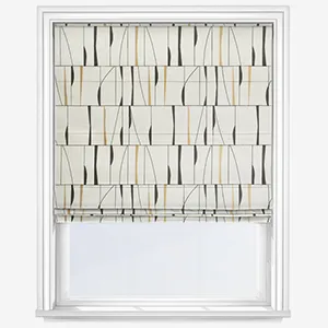Camengo Souffle De Vitrail Ocre Roman Blind