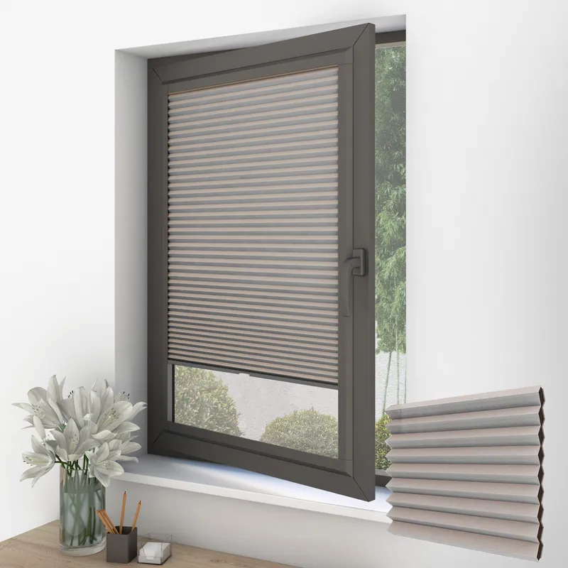 Cosishade Taupe Perfect Fit Honeycomb Blinds