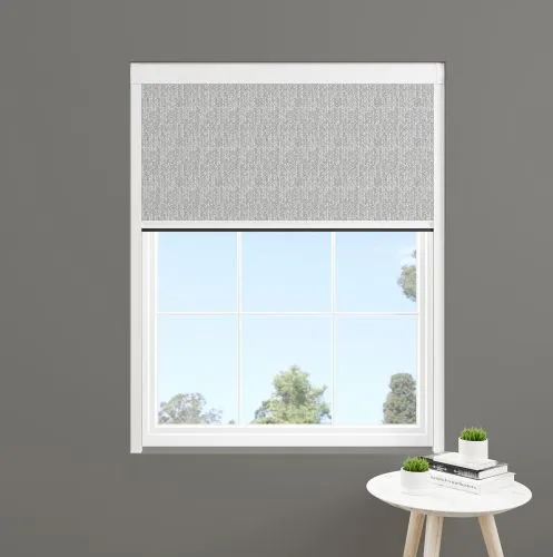 Chevron Grey Xl Blocout Blind