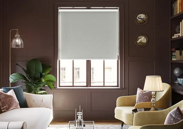 Nairn (Blackout) Angora Grey - Roller Blind