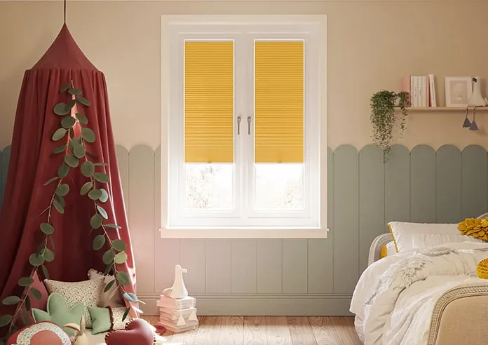 Umbra (Blackout) Maize - Stick Fit Honeycomb Blind