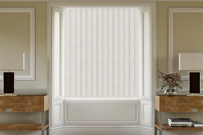 Isabelle Beige - Shadow Pattern Vertical Blind
