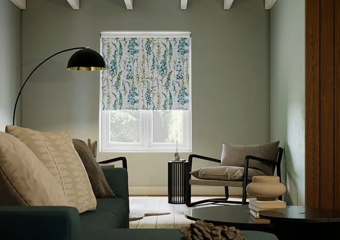 Cecelia Blue Bird - Roller Blind