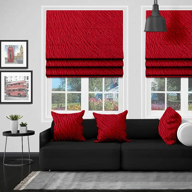 Eb Mersin Red Roman Blind