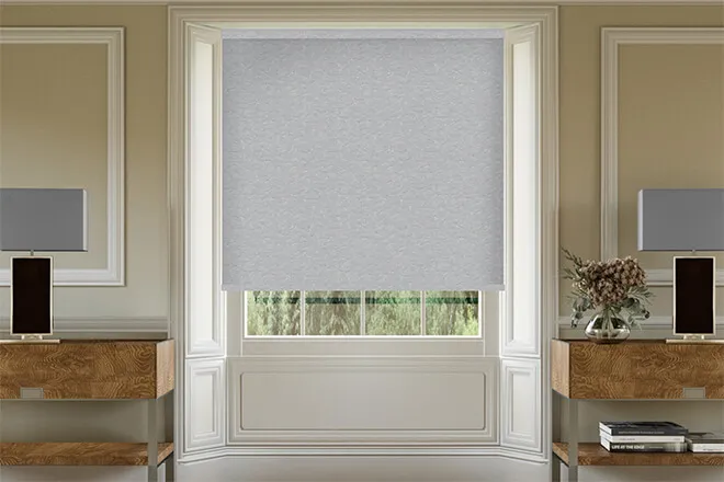 Estrid Silver - Eco Friendly Patterned Roller Blind