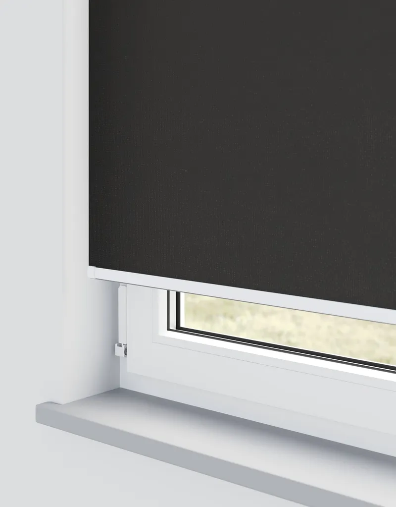 Atlantex Black Electrical Roller Blind